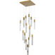 Canada 15 Light 23.6 inch Gold Chandelier Ceiling Light